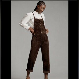 NWOT Anthropology Pilco Brown Corduroy painter Overalls